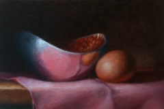 Still Life with Egg and Bowl, 8" x 10"