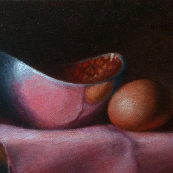 Still Life with Egg and Bowl, 8" x 10"