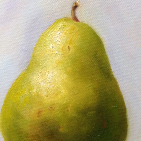 On my easel