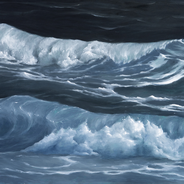 Ocean Composition Black and White